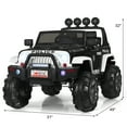 thumbnail image 2 of Topbuy White 12 V Electric Truck Powered Ride-On with Remote Control & Retractable Handle, 2 of 5