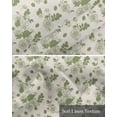 thumbnail image 6 of Rustic Sage Leaves Linen Curtain Valance for Bedroom/Bathroom/Kitchen/Office/Living/Dining Room Windows,Spring Botanical Green Flower Beige Pocket Topper Drapes Decorative Cafe Drapery Panel 54x18, 6 of 6