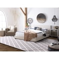 thumbnail image 3 of SAFAVIEH Cambridge Kenneth Geometric Diamonds Wool Area Rug, Silver/Ivory, 4' x 6', 3 of 12