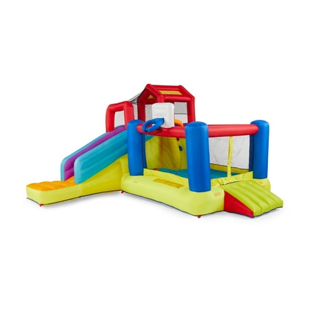 Banzai 2 in 1 Ultimate Aqua Sports Water Park and Climb 'N Bounce House Combo