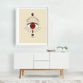 thumbnail image 2 of Mystic moon goddess eye - red and black - Illustration Mystical Spiritual Surrealism Geometric Cosmic Abstract Boho White Framed Wall Art Print 8 x 10 inches, 2 of 3