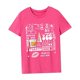 thumbnail image 4 of Camiseta para mujer, ropa deportiva de verano, camiseta básica suave a la moda para senderismo, mochilero , s Rosa Rosa, 4 of 7