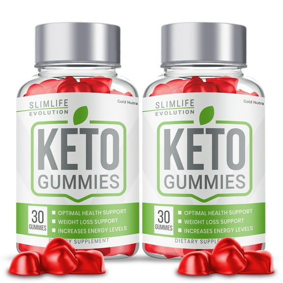 Slimlife Evolution Keto Gummies, Slim Life Evolution Gummies, SlimLife Keto ACV Gummy Apple Cider Vinegar Official Men Women Dietary Supplement (2 Pack)