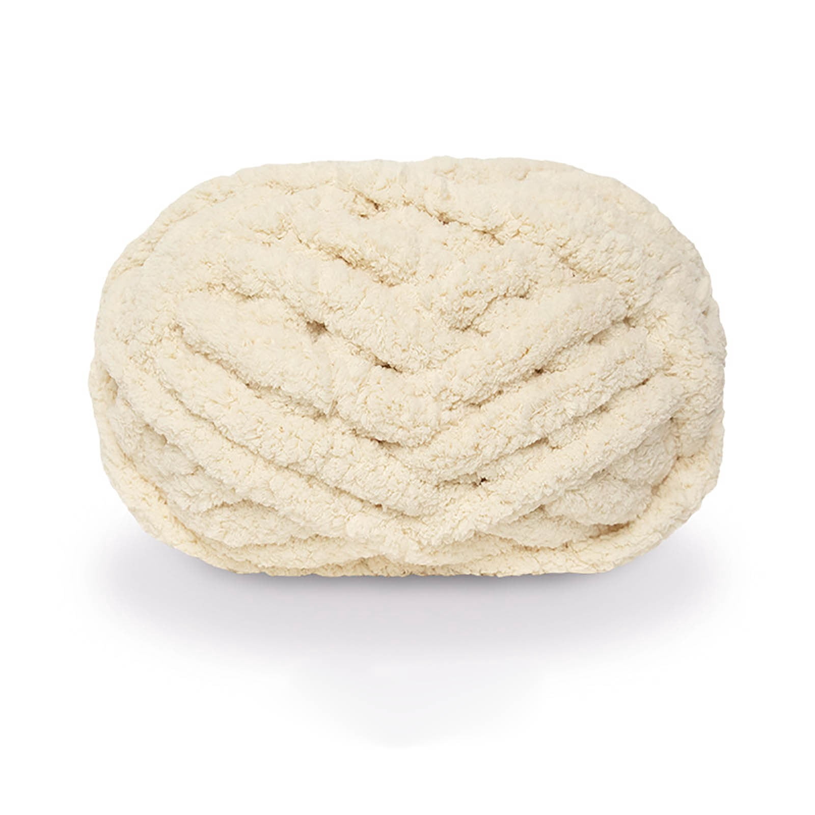 2cm Super Bulky Knitting Yarn, Extra Soft Roving Yarn for Arm Knitting & Crochet, Beginner Friendly DIY Yarn for Scarves Blankets, Craft Yarn 280g/Skein,Chirstmas Gifts(2PC-C)