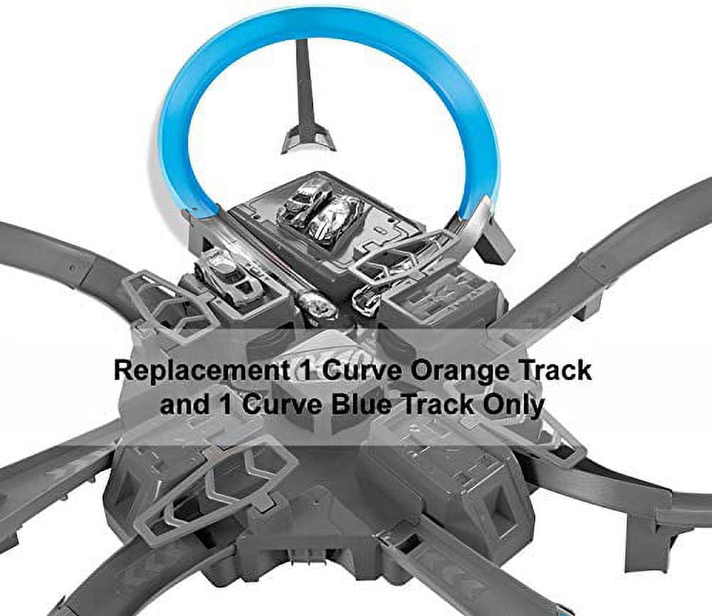 Replacement Parts for Hot Wheels Track - Hot Wheels Criss Cross Crash Car Race Track DTN42 | Includes 1 Curve Orange Track and 1 Curve Blue Track