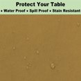 thumbnail image 4 of ORUYROP Plastic Gold Tablecloths 3 Pack Disposable Table Covers 54 x 108 Inch Golden Table Cloths for Fall Parties Harvest Graduations Anniversary Thanksgivings Weddings, Fits 6 to 8 Foot Rect, 4 of 7