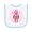 White and Light Blue, variant on Inktastic Robotics Girl Robot Gear Baby Terry Cloth Bib