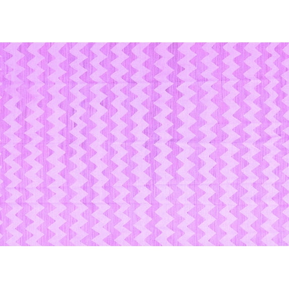 Ahgly Company Indoor Rectangle Solid Purple Modern Area Rugs, 7' x 10'