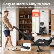 YOSUDA Magnetic Rowing Machine 350lbs Weight Capacity, Foldable Rower for Home Use with 16-Level Max 115lbs Adjustable Resistance and Bluetooth, Tablet Holder