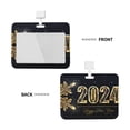 thumbnail image 2 of Kdxio Happy New Year 2024 (5) Card Badge Holder Work Badge Sleeve for Office, School, Factory, ID Credit Cards, Driver Licenses and Passes, 2 of 7