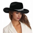 thumbnail image 1 of Chapeaux de Soleil Élégants pour Hommes et Femmes - Chapeau Haut de Forme Jazz Chapeau de Mariée Cowboy Européen Accessoire de Vacances pour Mode Classique, 1 of 3