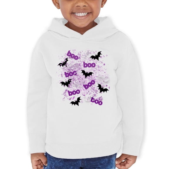 Boo! Bats Pattern Hoodie Toddler -Image by Shutterstock, 2 Toddler