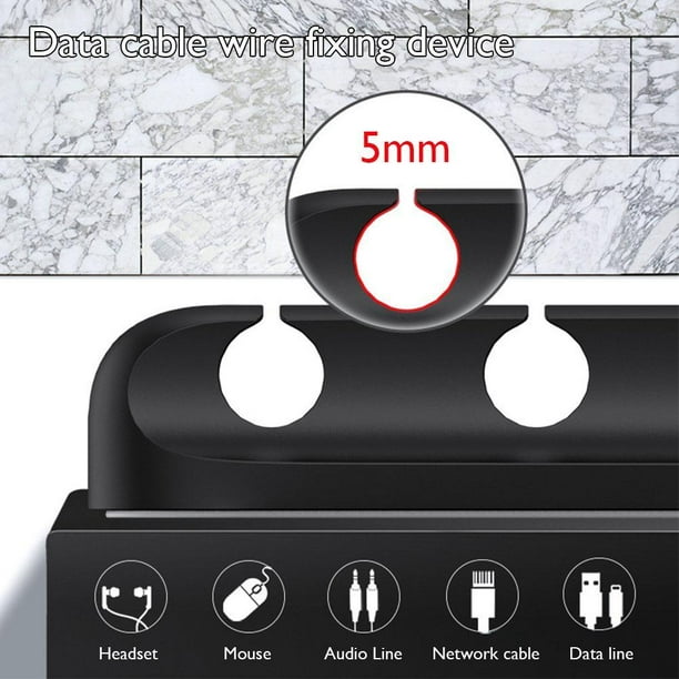 Organizador de cables Clips de gestión ordenados de escritorio enrollador de alambre organizador para teclado de auriculares de ratón JShteea Nuevo