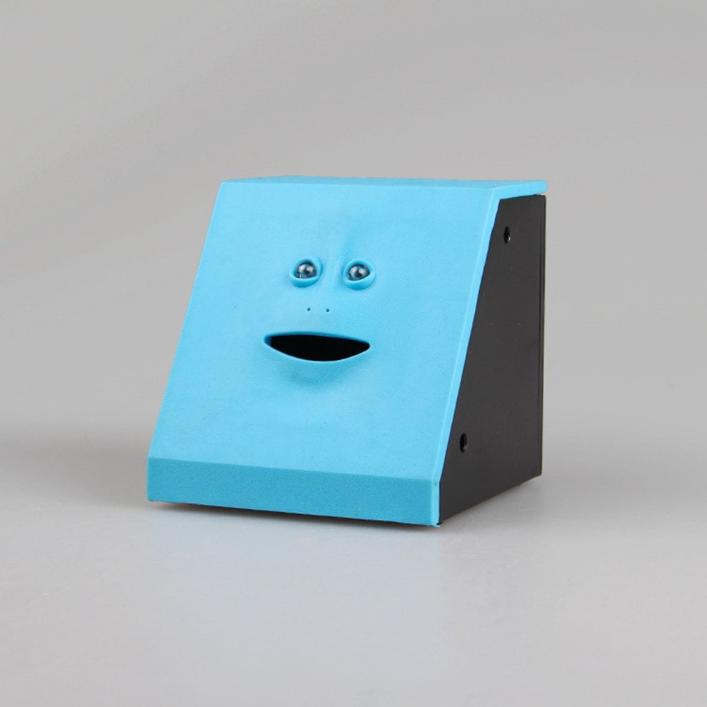 Electric Face Coin Bank,Face Money Eating Chewing Box,Cute Face Coin