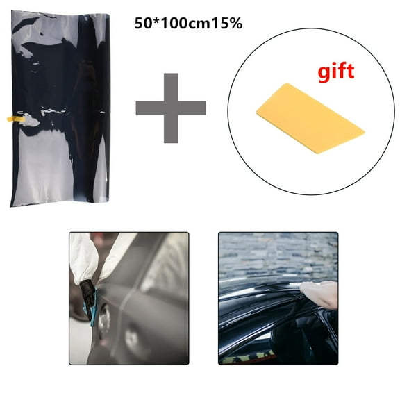 DARK SMOKE 15% CAR Casement TINT ROLL 1M x 50CM FILM TINTING + DTY TOOLS KIT