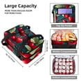 thumbnail image 3 of Cherry Insulated Double-Layered Lunch Bag with Two Compartments - Large Capacity Hand-Carry Meal Bags for Insulation and Refrigeration - 7.1x11.4x16.1 inches, 3 of 6