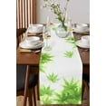 thumbnail image 3 of Table Runner Dresser Scarf 14 x 72 Inch Classic Summer Watercolor Green Plant Table Runners Non-Slip Heat Kitchen Dining Table Decor for Indoor Outdoor Home Party Decoration, 3 of 7