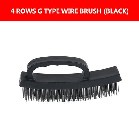 

Stainless Steel Wire Brush with Ergonomic Handle Durable Rust Removal Small Wire Brush Plastic Handle for Cleaning Welding Slag Rust Dust