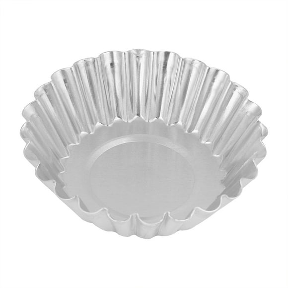 molde para hornear tartas molde para muffins accesorios para hornear material de aleación de aluminio molde para tartas molde para hornear tartas de huevo para cocina para anggrek egg tart baking mold