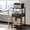Black walnut, variant on YQ JENMW Printer Stand with Wheels,Drawer and Storage Shelf,3-Tier Rolling Mobile Printer Cart Fits Letter and A4 Size Files for Home Office,Brown