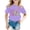 A-Purple837, variant on Bobifish Toddler Girls Happy First Day Of School T Shirts Short Sleeve Short Sleeve Hello 1St Grade Graphic Back To School Season Tees