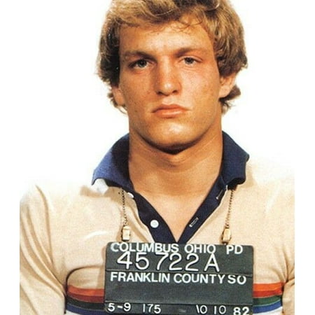 Photo Jump Shot - Laminated Poster Woody Harrelson Mug Shot Mugshot Jump Hunger Vs Poster Print 24 x 36