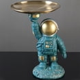 thumbnail image 3 of Estatua de buzo Shamjina con bandeja de almacenamiento, escultura, decoración del hogar, figurita, artesanía verde, 3 of 9