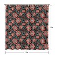 thumbnail image 5 of Waterproof Red Flower Shower Curtain 72x72 Inch Boho Style Polyester Unique Shower Curtain for Bathroom Hotel Home Decor with 12 Plastic Hooks, 5 of 5