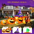 thumbnail image 4 of Yexmas 7.5FT Halloween Inflatable Pumpkin,Halloween Blow Ups with Witch Hat for Party Yard, Garden, Lawn, Indoor Outdoor Halloween Decor, 4 of 7