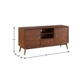 thumbnail image 4 of Bowery Hill Modern / Contemporary Wood 64" TV Stand in Brown Finish, 4 of 4