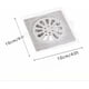 thumbnail image 4 of 20PCS Pack,4" X 4" Disposable Shower Drain Cover Hair Catcher Shower Drain Mesh Stickers, Bathroom, Laundry, Bathtub, Kitchen, Sink, for Human and pet, 4 of 4