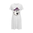 thumbnail image 2 of Taylonsss Chemise de Nuit Courte Grande Taille pour Femmes Halloween Imprimé Poitrine Col Rond Manches Courtes Saison Effrayant, 2 of 4
