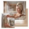 thumbnail image 5 of REGALWOVEN Geometric Pattern Cotton Decorative Hand Towels, 13 x 29 Inch Absorbent Soft Towel for Hand Drying and Face Washing Brown 2-Piece, 5 of 7