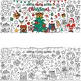 thumbnail image 4 of Christmas Gifts Christmas Tree Coloring Poster 30x72 Inch Christmas Drawing Paper Children Coloring Tablecloth Home Classroom Party Supplies Poster Tablecloth, 4 of 6
