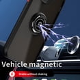 thumbnail image 3 of TJS Compatible with iPhone 11 Pro Max Case with Tempered Glass Screen Protector, 360 Degrees Rotating Metal Ring Magnetic Support Kickstand Cover (Light Blue), 3 of 8