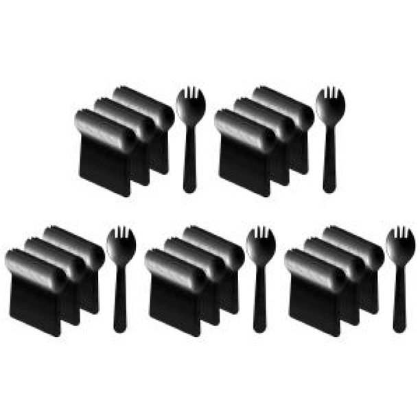 Cuchara Tenedor Cucharadas De Helado Desechables Pastel Spork De Plástico Desechable 100 Piezas