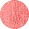 thumbnail image 1 of Ahgly Company Indoor Round Abstract Red Modern Area Rugs, 7' Round, 1 of 4