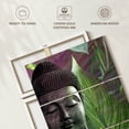 thumbnail image 6 of Elephant Stock Meditation Vegetation Wall Art - Vertical Multi Panel Canvas - Living Room Wall Decor - Wellness Multi Panel - Gray And Purple Decor By Fusion Idol Arts - 24" x 38", 6 of 8