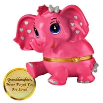 The Bradford Exchange Granddaughter Birthstone Music Box Collection Issue #6: JUNE Elephant with Swarovski Crystal Plays "You Are My Sunshine" 4.5-inches
