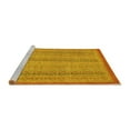 thumbnail image 2 of Ahgly Company Machine Washable Indoor Rectangle Abstract Yellow Modern Area Rugs, 3' x 5', 2 of 4