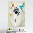 thumbnail image 1 of Birds Tapestry, Avian Animal Silhouettes with a Dandelion Scene from Nature Fauna and Flora Pattern, Fabric Wall Hanging Decor for Bedroom Living Room Dorm, 5 Sizes, Multicolor, by Ambesonne, 1 of 1