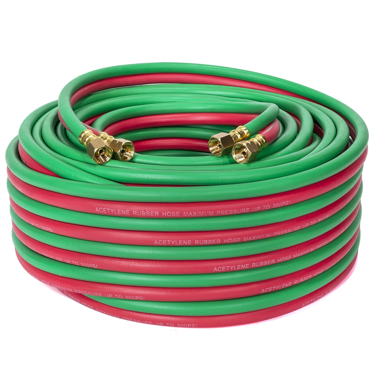 XtremepowerUS 100 ft X 1/4" ID Oxygen / Acetylene Twin Welding Hose 300PSI Welder Hose