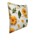 thumbnail image 2 of Fotbe Sunny Yellow SunFlower Pattern Velvet Decorative Throw Pillow Covers with Elegant Piping, Soft Plush Cushion Cover for Sofa, Bed, Car, Office-18"x18", 2 of 8