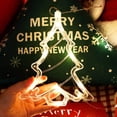 thumbnail image 2 of 4 Pieces Christmas Window Lights LED Suction Cup Lights Christmas Tree Santa Bells Christmas Elk Window Hanging Lights for Christmas Decoration (Xmas Set E), 2 of 5