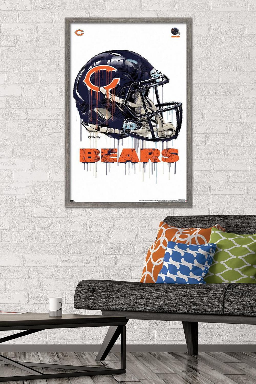 NFL Chicago Bears - Drip Helmet 20 Wall Poster
