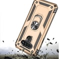 thumbnail image 4 of GSA Slim Shockproof Hybrid Case w/Ring Stand for LG K51 - Gold/Black, 4 of 6