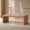 Burl, variant on Gelloan 47" Mid Century Modern Rectangular Coffee Table, Minimalist Waterfall Boho Wood Coffee Table, Large Center Table with Rounded Edges for Living Room, Burl