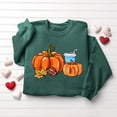 thumbnail image 2 of Halloween Crewneck Sweatshirt Women Halloween Printed Round Neck Loose Long Sleeve Pullover Tops Happy Fall Yall Sweatshirt Women and Plus Size French Terry Long Sleeve Shirt, 2 of 6