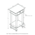 thumbnail image 5 of Furinno Turn-N-Tube Tall End Table, Side Table with Bin, Amber Oak/Black/Black, Set of 2, 5 of 5