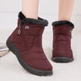 thumbnail image 5 of HAJINK Women Winter Snow Boots Keep Warm Ankle Booties Non-Slip Sole Waterproof Shoes, 5 of 6